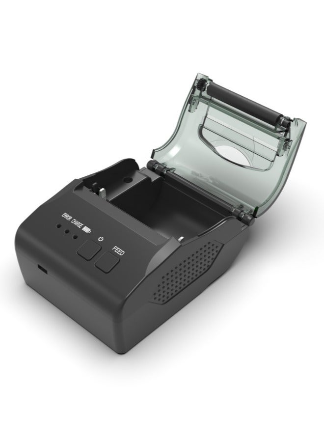 Portable Thermal Printer Handheld 58mm Receipt Printer for Retail Stores Restaurants Factories Logistics,USB Rechargeable,Black - Image 2
