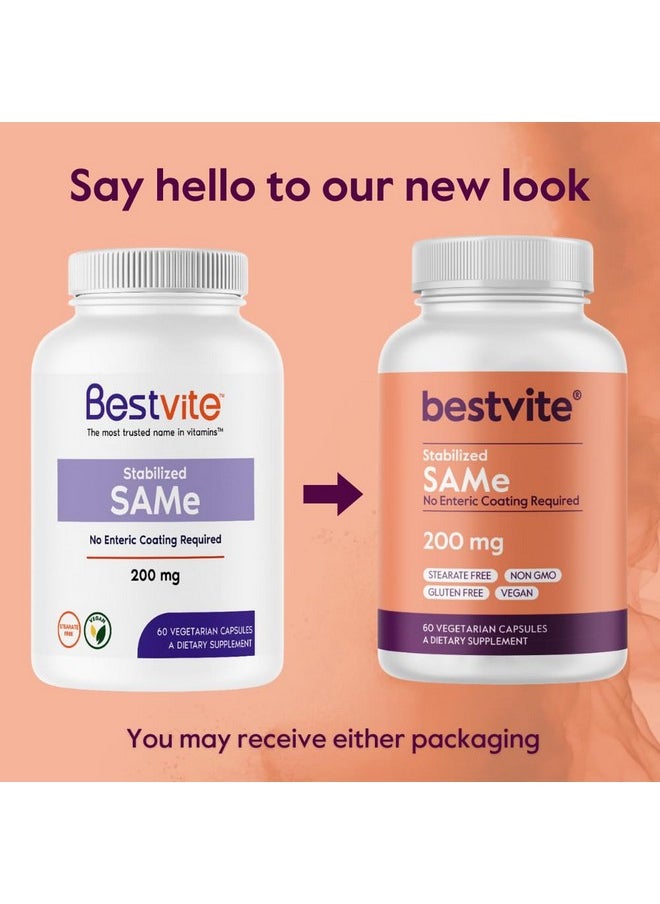 Health & Household Bestvite Sam-E 200Mg Stabilized (180 Vegetarian Capsules) (3-Pack) - Premium Ingredient From Italy Containing More Than 75% (Ss) Sam-E, The Highest Active Level Available  - Image 2