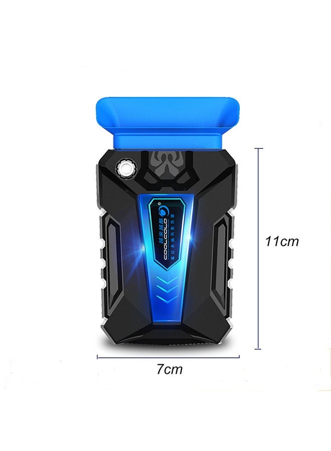 NIBEMINENT Portable Laptop Cooler Black/Blue - Image 2