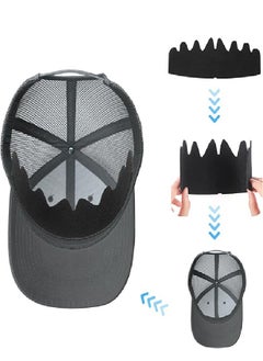 Generic Black Baseball Caps Inserts Flexible Washable Reusable Hat Felt Shapers, Hat Sweat Liner Cap Fitter Inserts  - Image 3