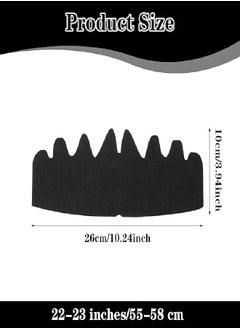 Generic Black Baseball Caps Inserts Flexible Washable Reusable Hat Felt Shapers, Hat Sweat Liner Cap Fitter Inserts  - Image 2