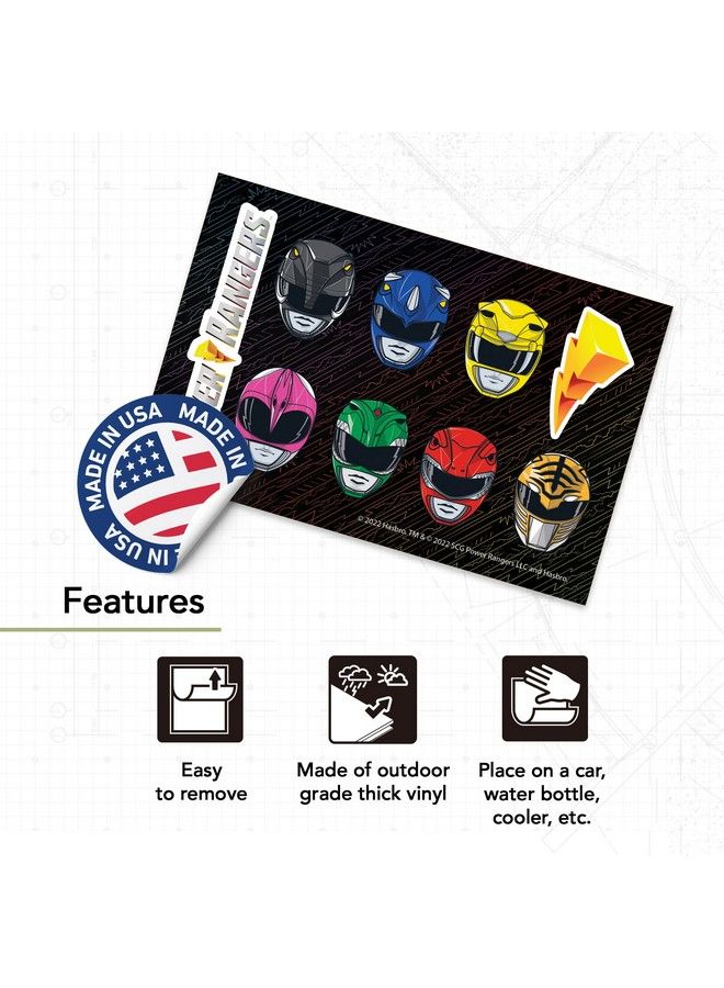 Desert Cactus Power Rangers Stickers Premium Vinyl Decal Made In Usa For Laptop Water Bottle Car Scrapbook Decorations Birthday Favor Party Supplies (Party Favor)  - Image 5