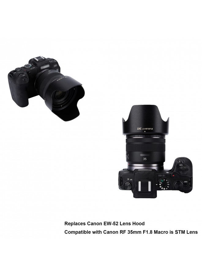 JJC - RF 35mm Tulip Flower Lens Hood Shade Fit for Canon RF 35mm F1.8 Macro is STM Lens Replaces Canon EW-52 Hood on Canon EOS R6 R5 RP R Cameras - Image 1