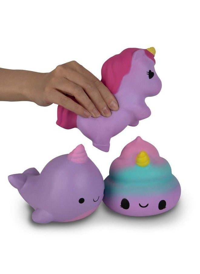 ORB - Soft'N Slo Squishies Fantasy Box Cute Fidget & Sensory Toys 3 Pieces (Pack Of 1) - Image 1