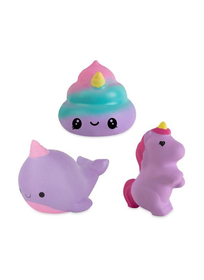 ORB - Soft'N Slo Squishies Fantasy Box Cute Fidget & Sensory Toys 3 Pieces (Pack Of 1) - Image 1