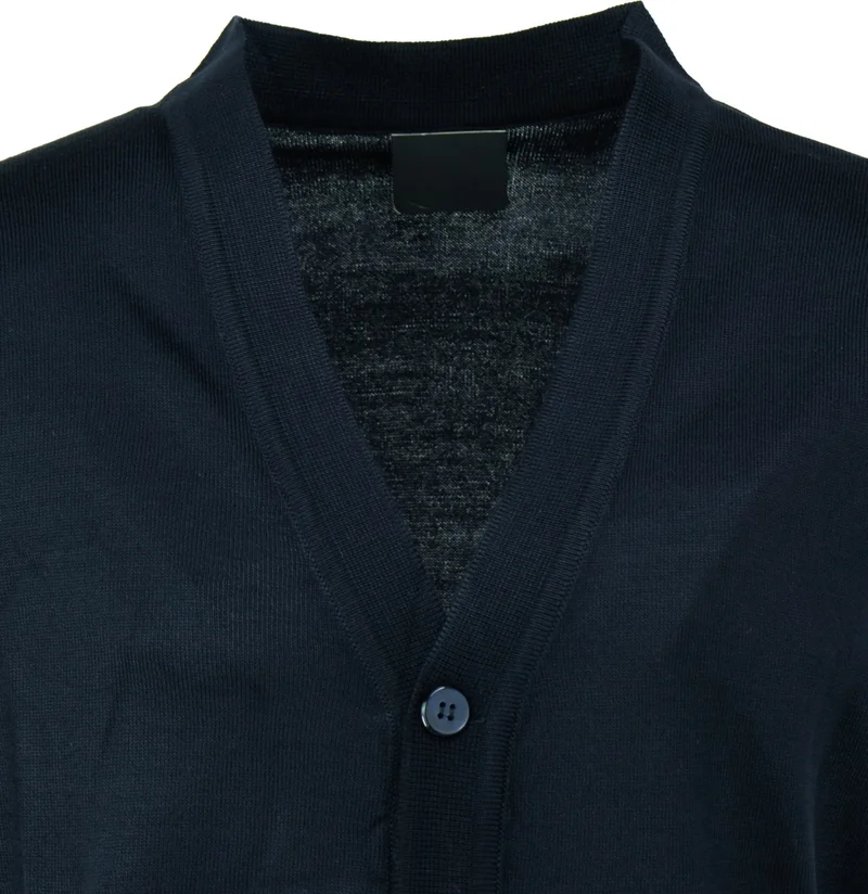 اوبلاند Men's V-Neck Buttoned Double Pocket Classic Model Casual Cut Thin Wool Woven Vest