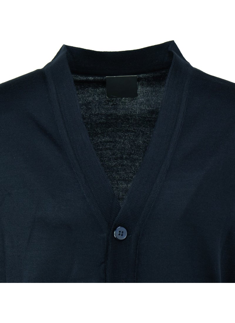 Oppland - Men's V-Neck Buttoned Double Pocket Classic Model Casual Cut Thin Wool Woven Vest - Image 1