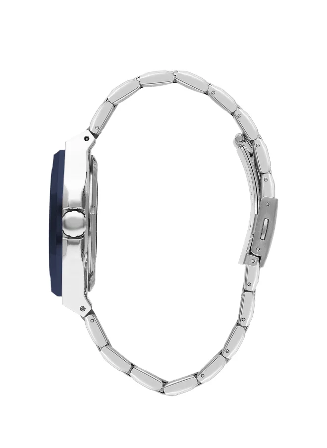 Lee Cooper Men's Watch, Automatic  Display and Metal Strap - LC07977.390, Silver