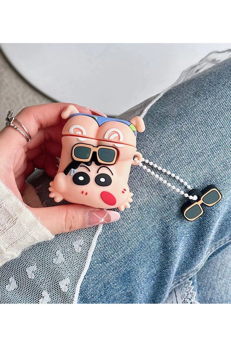 general AirPods 3rd generation silicone wireless Bluetooth protective case, cartoon design, Apple wireless Bluetooth headphones protective case, made of silicone material, with a creative and soft exterior.