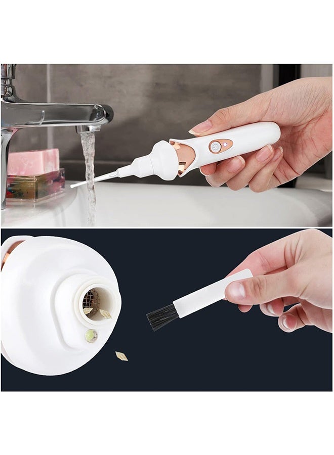 Quantum Charging Ear Scoop, Electric Earwax Removal Kit with LED Light, USB Charge Reusable Safe Electric Ear Suction for Adults Kids (White) - Image 3