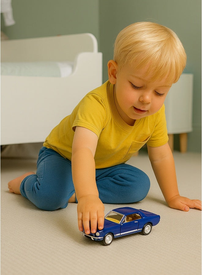 Kinsmart 1:38 Scale Door Openable Pull Back Action 1964½ Ford Mustang Diecast Metal Alloy Toy Car - Image 5