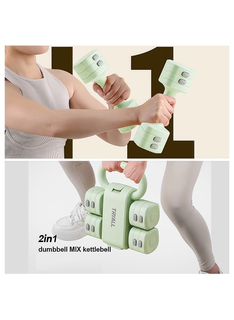 AGD Adjustable, Space-Saving Kettlebell Dumbbell Sets for Home Gyms/ Multiple colors - Image 2