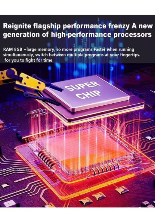 X - Prime A73 10.1-Inch Android Tablet PC for Kids – AMOLED HD Display, Dual SIM 5G + WiFi, 8GB RAM 256GB ROM, Slim Gold Design with Dual Camera, Supports Google Meet, Zoom, Gaming & Learning Apps - Image 5