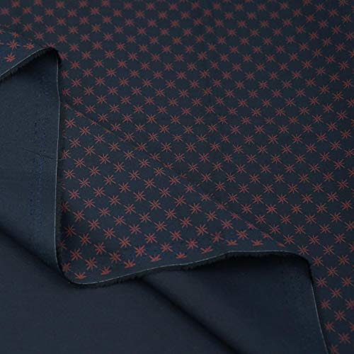 Master FAB MasterFAB Cotton Fabric by The Yard for Sewing DIY Crafting Fashion Design Printed Floral Washable Cloth; 1 Piece Full Width cuttable 39 x 55 inches (100x140cm) (Crimson Pattern on Black) - Image 5