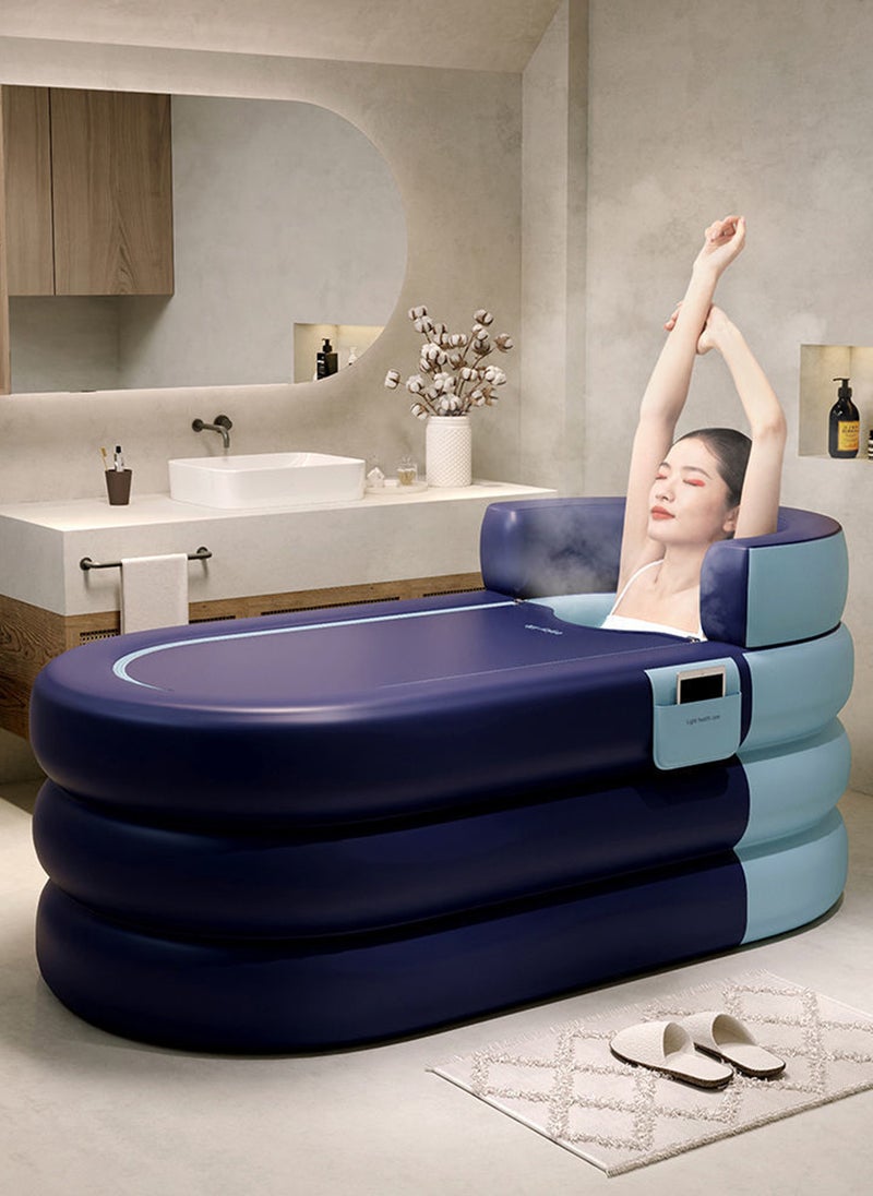 Sharpdo Household Foldable Inflatable Bathtub with Air Pump 140*84*65CM - Image 2