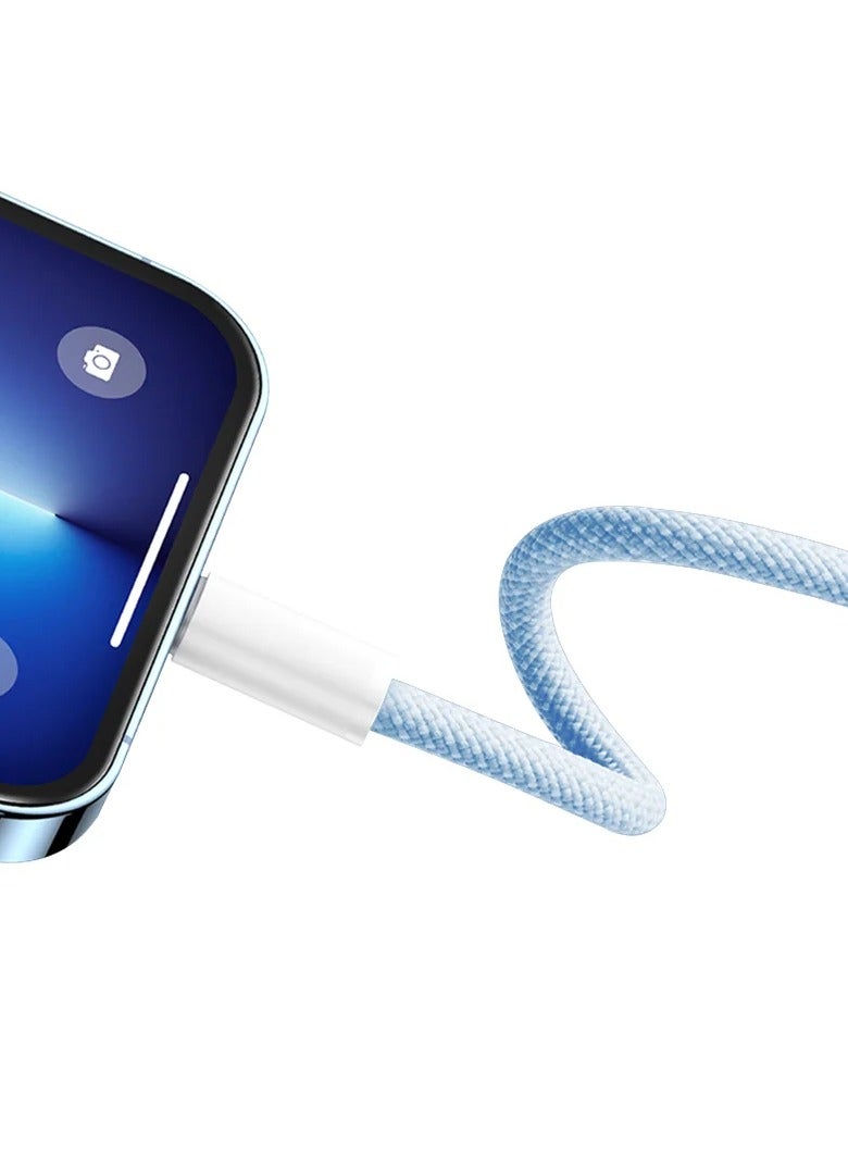 ريبنيو شاحن سلكي Rcp41 سريع للايفون بسلك مرن أبيض - Image 3