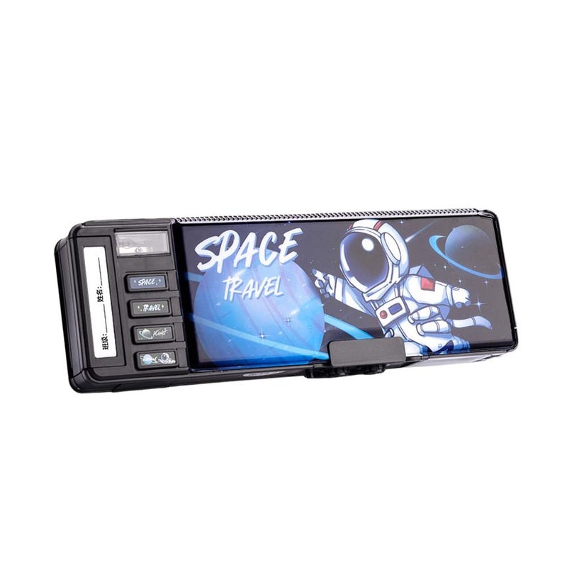 Multifunctional pencil case for boys, combination lock pencil case for girls, double-layer large capacity pencil case for elementary school students and boys. - Image 3