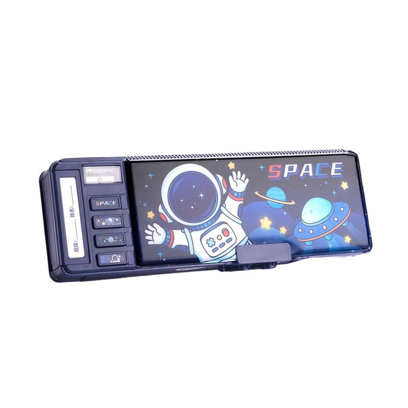Multifunctional pencil case for boys, combination lock pencil case for girls, double-layer large capacity pencil case for elementary school students and boys. - Image 2