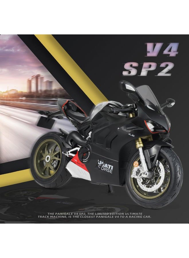 Risopen 1:9 Motorcycle Model for Ducati Panigale V4 SP2, Metallic Die-Cast Model, Classic Adult Collection - Image 3