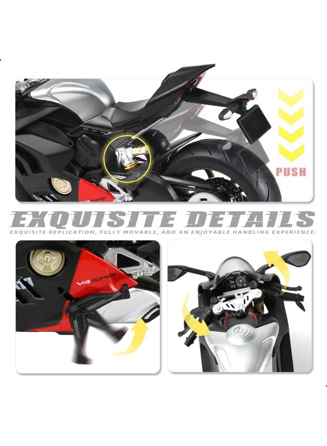 Risopen 1:9 Motorcycle Model for Ducati Panigale V4 SP2, Metallic Die-Cast Model, Classic Adult Collection - Image 5
