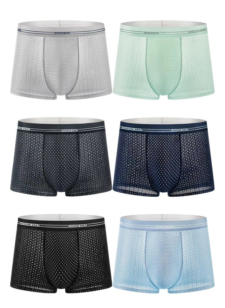 Zeemey 6 Pack Men's Underwear Boxer Briefs Pack,Moisture-Wicking Men's Mesh Underwear,Temp Cooling with Odor Control - pzsku/ZE0FBC1F2FCCFAADCAEFEZ/45/_/1698215413/28c92f2c-4661-4d45-98aa-741622b72711