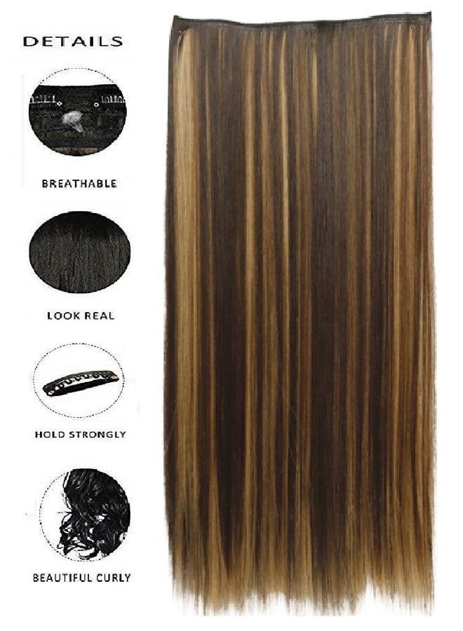 MoonEyes straight Highlighter Hair Extension for women and girls in 24 inch Length - Image 5