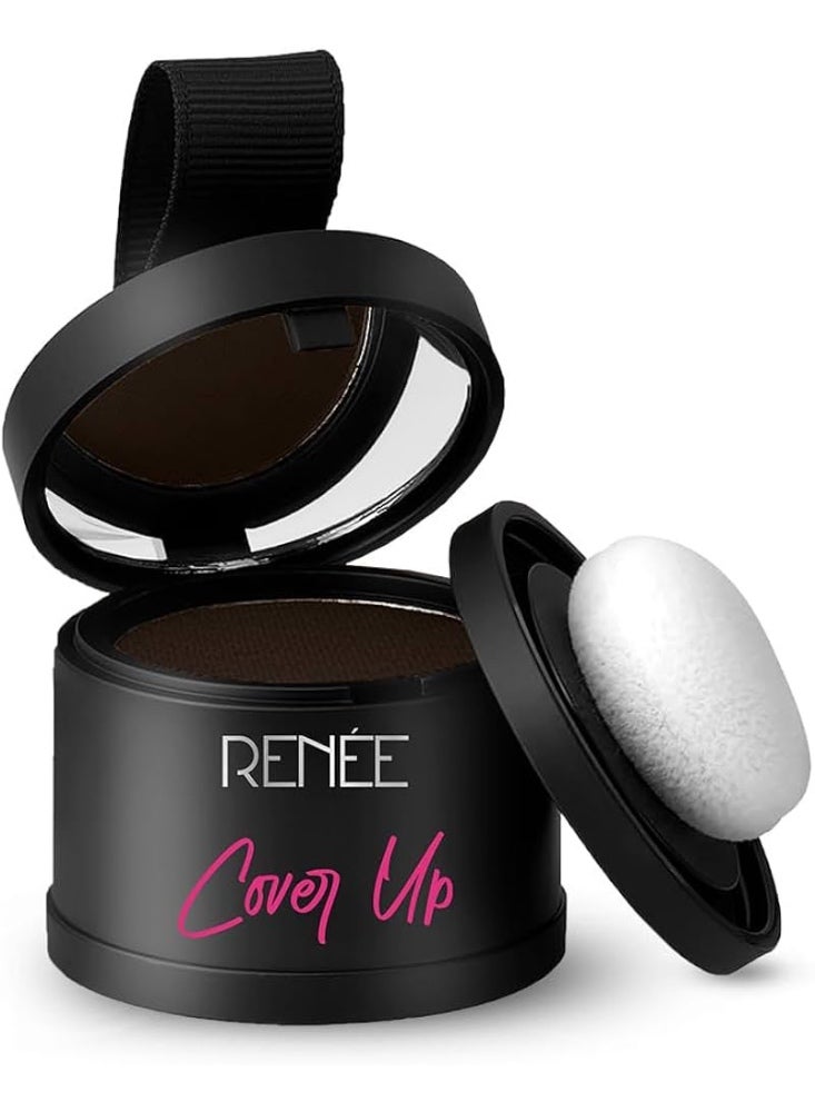 رينيه بودرة رينيه لتغطية الشعر - بني، تساعد على تغطية جذور الشعر الرمادية وفراغات الشعر فورًا، غنية بالأصباغ، تمنح الشعر كثافةً وامتلاءً، تدوم طويلًا، بلمسة نهائية مطفية، 4 غرام - Image 1