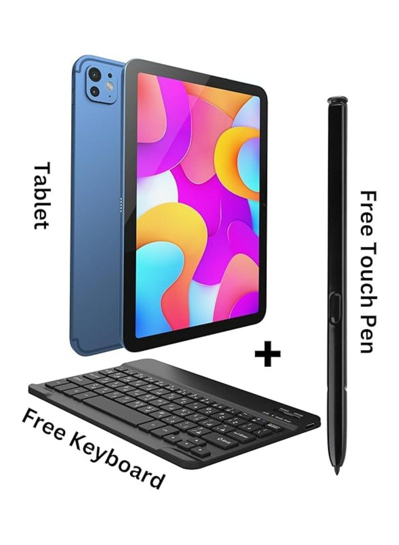 Oteeto TAB 15 Tablet/10.1 Inch/4G SIM/Premium Design/iOS Style Operating System/5G Dual SIM/Octa Core Processor/Included Flip Cover and Keyboard/8GB RAM + 512 GB ROM/Android 13/6000 mAh/8MP Front + 13 MP Rear Camera - Image 3