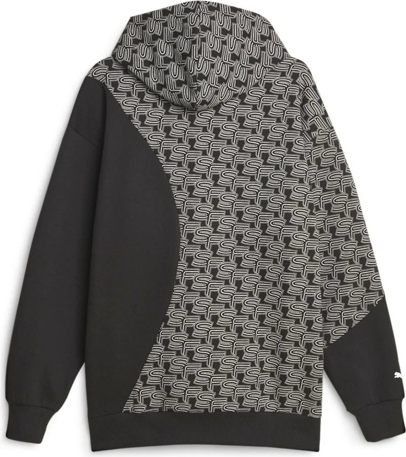 بوما Ferrari Race Aop Logo Men's Sweat Black-Red 62092901 M - Black White