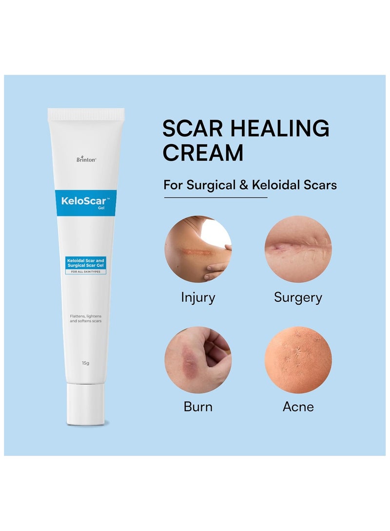 بريتون جل كيلوسكار، جل لعلاج الندبات الجراحية لجميع أنواع البشرة، يُخفف الندبات ويُنعمها، مُختبر من قِبل أطباء الجلدية، يحمي البشرة ويحافظ على رطوبتها ويحفز تجديدها، 15 جم - Image 2