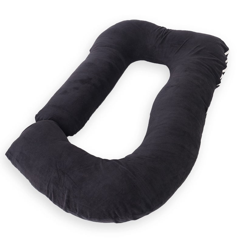 WildMint Ultra Soft Pregnancy Pillow, J Shaped Body Pillow Pregnant Pillows for Sleeping Full Body Pillow, Baby Nursing Cushion & Maternity Pillow with Velvet Zippered Cover - Image 4