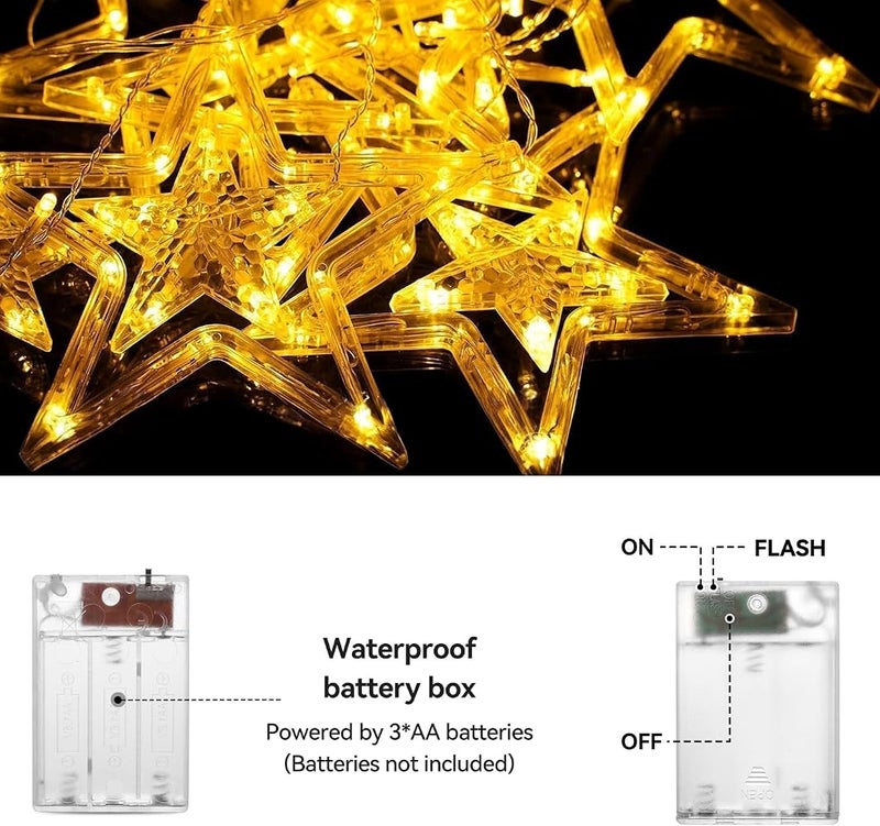 Proxima Direct Fairy Lights 3.5m 138 LED 12 Stars - Image 2