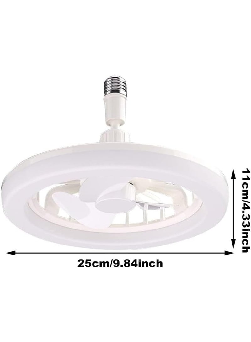 Remote Control Ceiling Fan With Multipurpose E26/E27 Socket, Adjustable Lighting And Fan Speed, Minimalist Style, Easy Installation, Suitable For Bathroom, Bedroom, Home Office, Living Room, And Dining Room With LED Lighting - Image 5