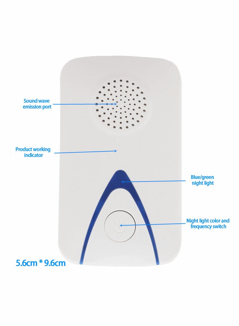 SYOSI Ultrasonic Pest Repeller Home Kit, Ultrasonic Pest Repeller Plug in for Mosquito Mice Roach Spider Insects Safe for Human Electronic Indoor Ultrasonic Pest Repeller (Pack of 2) - Image 4
