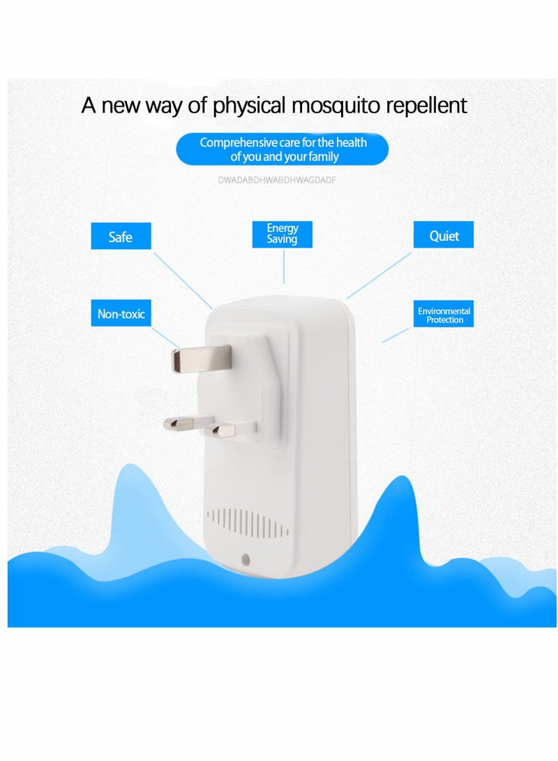 SYOSI Ultrasonic Pest Repeller Home Kit, Ultrasonic Pest Repeller Plug in for Mosquito Mice Roach Spider Insects Safe for Human Electronic Indoor Ultrasonic Pest Repeller (Pack of 2) - Image 2