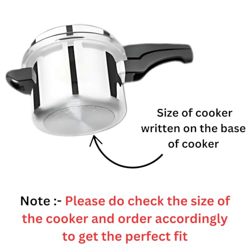Rakesh Gold Stainless Steel Cooker Container/Cooker Separator | Stainless Steel, Stackable, Food Grade, Rust-Free, Easy to Clean (cooker separator, Suitable for 2 Liter Outer lid Cooker) - Image 5