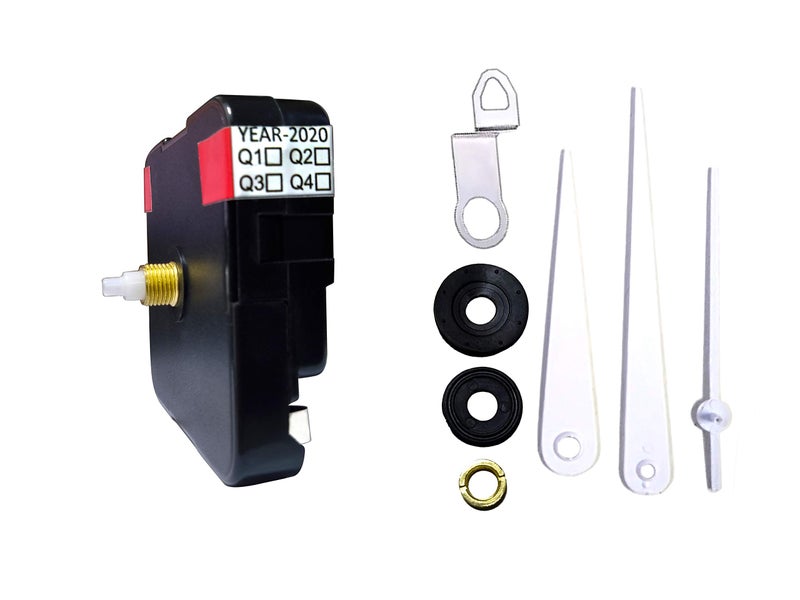 IIK COLLECTION Plastic Quartz Movement Machine with White Hands Kit for Wall Clock (IIK-MOV-PL-004) - Image 4