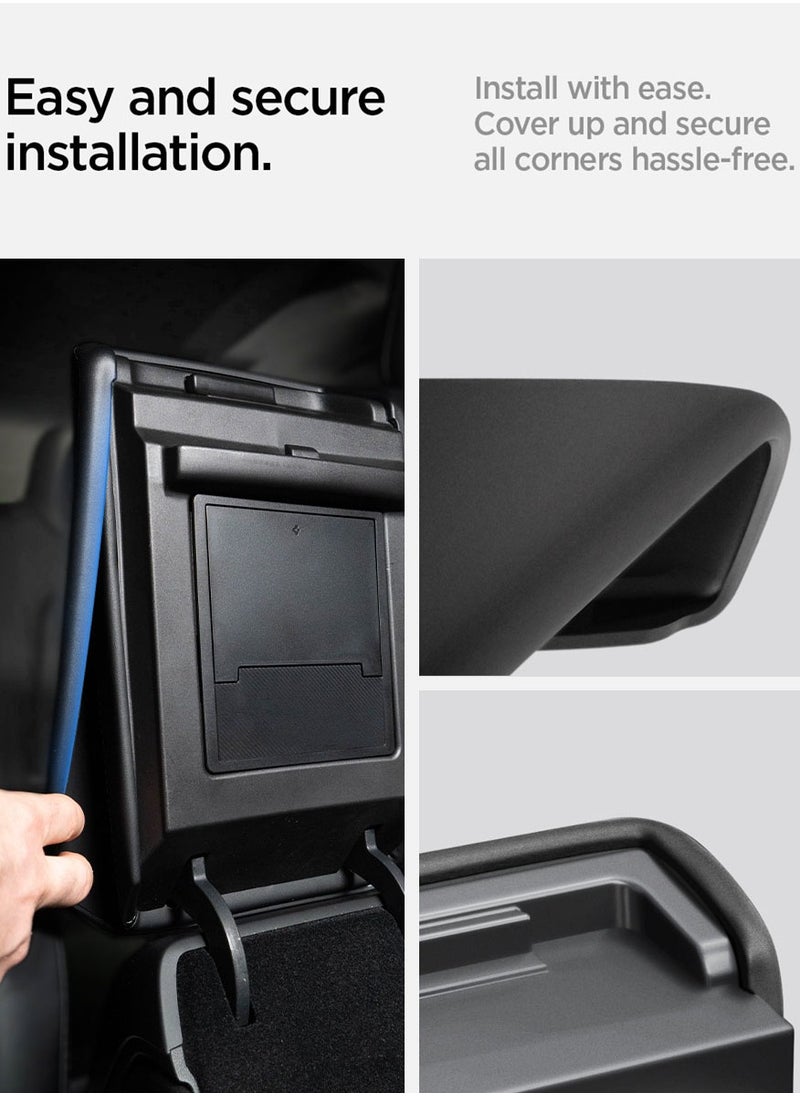 Spigen - Armrest Cushion Cover for Tesla Model 3 (2024) Highland Center Console with EZ Snap On Install - Black - Image 1