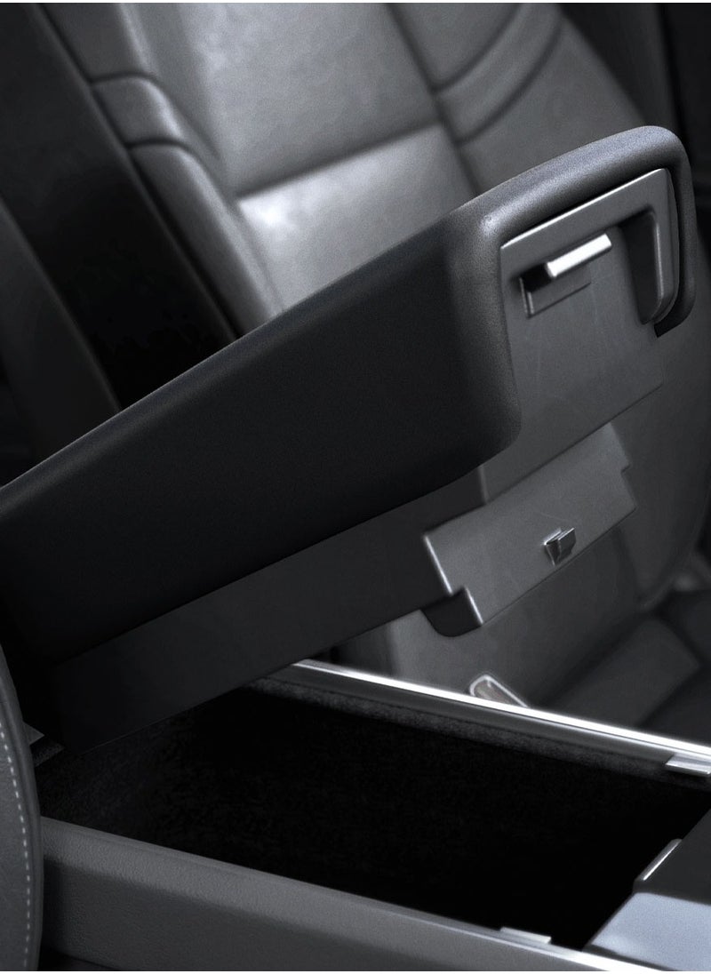 Spigen - Armrest Cushion Cover for Tesla Model 3 (2024) Highland Center Console with EZ Snap On Install - Black - Image 1