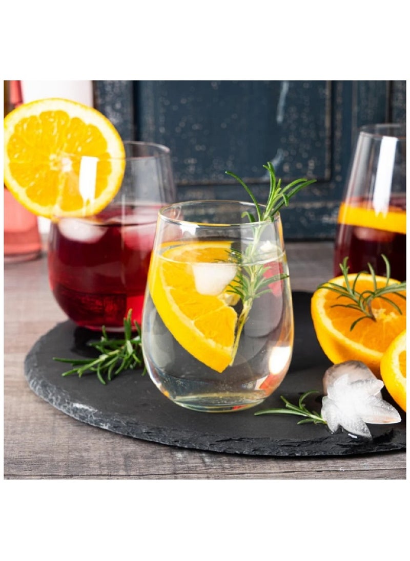 LAV 6 Pieces Gaia Tumbler Set 475 Ml - Clear  - Image 3