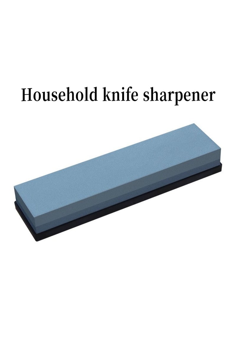 حجر شحذ - حجر شحذ مزدوج الجوانب بسطح خشن وناعم ومقاوم للتآكل - مثالي لشحذ السكاكين والمقصات والفؤوس والمجارف والأدوات للاستخدام المنزلي والمطبخ والاستخدام الخارجي - Image 1