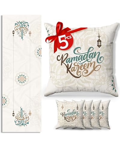 OLEEK Decorations for Home - Table Runner & 4pcs Pillow Covers 20x20 inches - Decorations for Table - Gifts - Decor 2026 - Image 1
