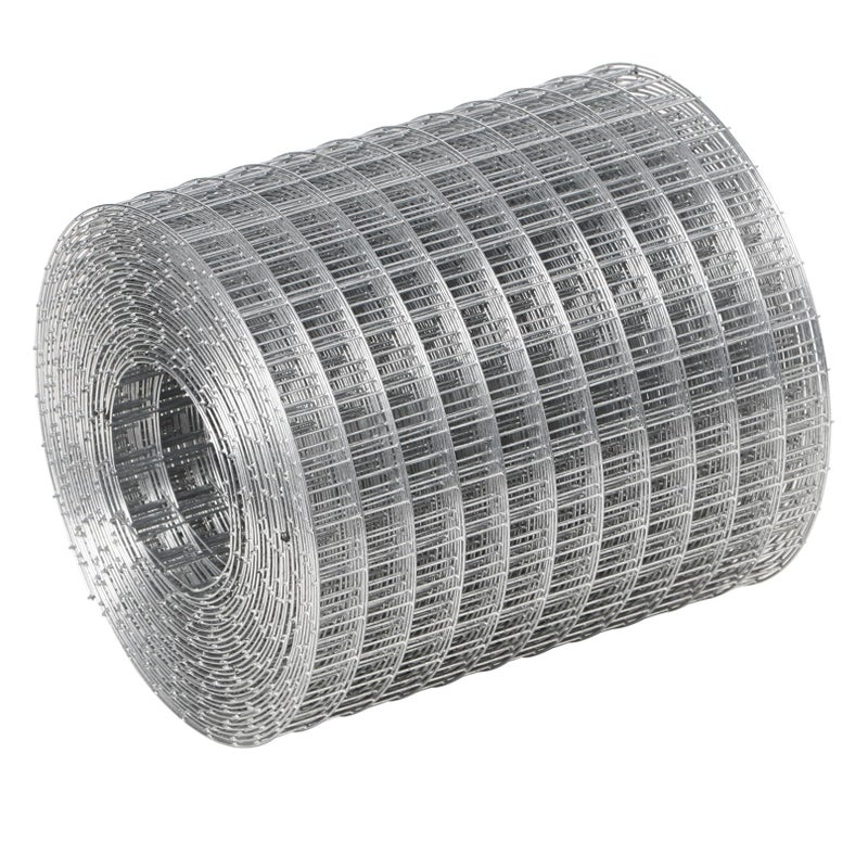 ILSSLI Hardware Cloth Metal Wire Mesh Roll 4in X 20ft Chicken Wire Fence Hot Dipped Galvanized Welded Wire Fencing Fine Mesh for Handicraft Making Animal Barrier and Garden - Image 1
