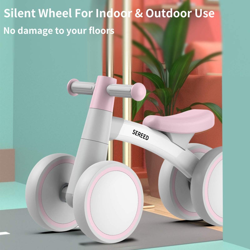 SEREED Baby Balance Bike Toys for 1 Year Old Girl Gifts, Baby Walker, One Year Old Girl Birthday Gifts, 12-24 Months Toddler Balance Bike, First Birthday Gifts, Ride on Toys - Image 4