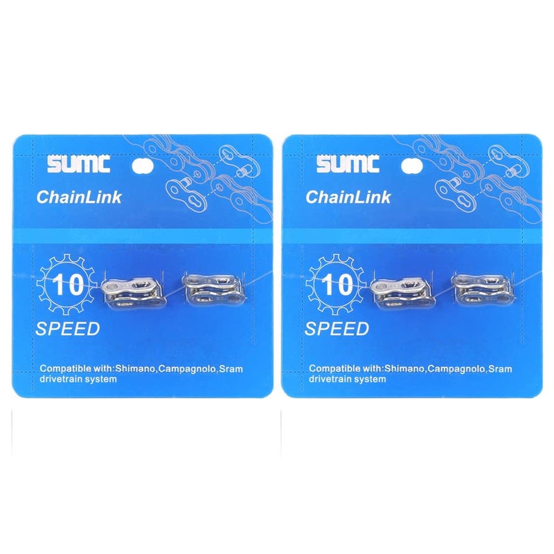 Bibike 6/7/8/9/10/11/12 Speed Quick Link 4 Pairs Reusable Bicycle Chain Link - Image 1