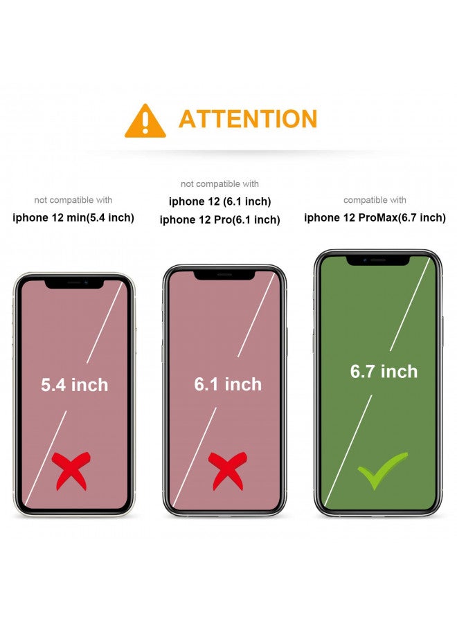KIHUWEY KIHUWEY Compatible with iPhone 12 Pro Max Case Wallet with Credit Card Holder, Premium Leather Magnetic Clasp Kickstand Heavy Duty Protective Cover for iPhone 12 Pro Max 6.7 Inch(Brown)  - Image 1