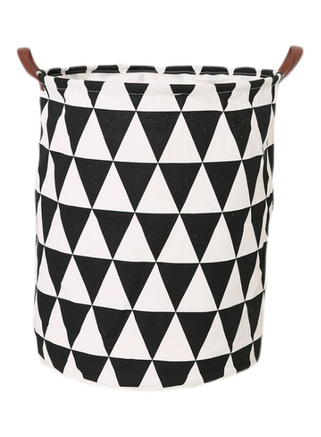 Printed Storage Basket Black/White 40x50cm - Image 1