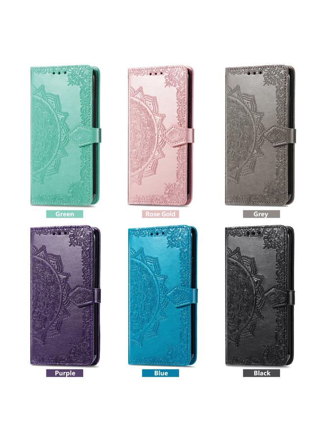 Zaboon Case For Infinix Note 30 Pro Mandala Flower Embossed Leather Phone Case - Image 5