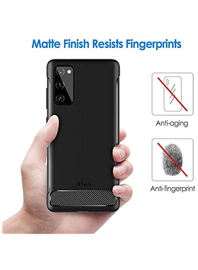 JETech Slim Fit Case for Samsung Galaxy S20 FE 5G 6.5-Inch, Thin Phone Cover with Shock-Absorption and Carbon Fiber Design (Black) - Image 4