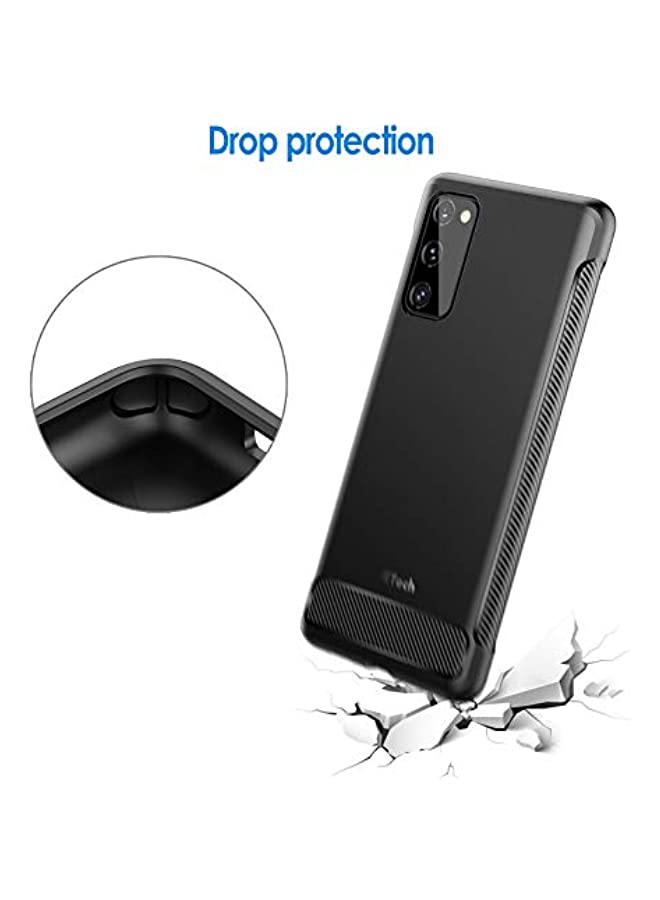 JETech Slim Fit Case for Samsung Galaxy S20 FE 5G 6.5-Inch, Thin Phone Cover with Shock-Absorption and Carbon Fiber Design (Black) - Image 5